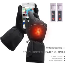 Дополнительные батареи-перчатки с подогревом с перезаряжаемой батареей с подогревом перчатки, 3,7 в водонепроницаемые велосипедные перчатки