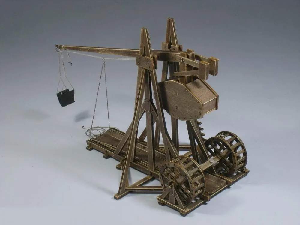 Классические древние колесницы Эра империй модельные наборы Trebuchet-тяжелая катапульта модель для детей игрушки подарок