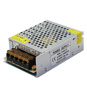 

220 turn 12V5A switching power supply, small volume monitoring, centralized power supply, LED lamp DC transformer S-60W-12