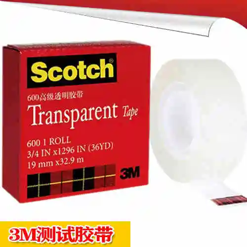 LifeMaster 3M ScotchTransparent Tape 5pcs/lot Testing Tape 600 3/4 36YD