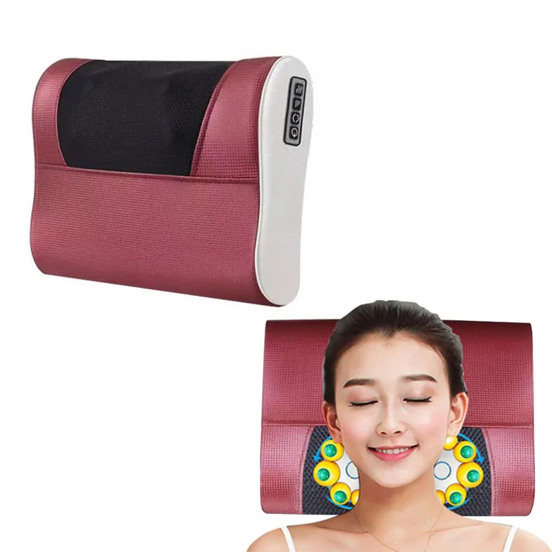 New multi-functional cervical massage body waist electric pillow shoulder back neck cushions massager massage pillow cervical massager neck waist and back massage cushions multifunction can be used in the car or at home
