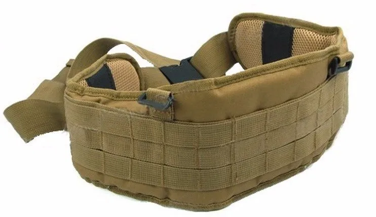 Airsoft huntingTactical gear мягкий 1000D нейлон Molle поясной ремень боевой армии битва mility широкие пояса для мужчин tatico multicam - Цвет: Khaki