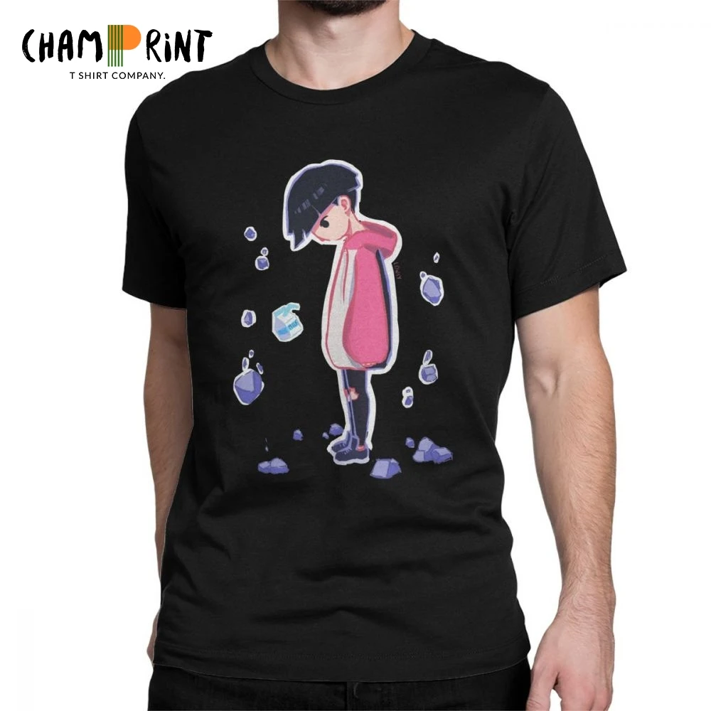 

Mob Psycho 100 Sad Boy T-Shirt for Men Cool 100% Cotton Tees Crewneck Short Sleeve T Shirt Gift Idea Clothes