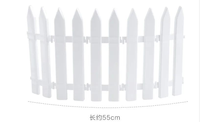 5 шт./упак. белый Пластик забор двор закрытый сад забор Бронзовый забор Рождество отель Семья Молле для украшения