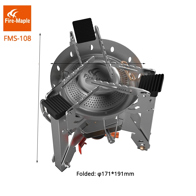 Огонь Клен Открытый кемпинг газовая плита мощные портативные газовые горелки открытый нержавеющая сталь кухонные плиты FMS-108