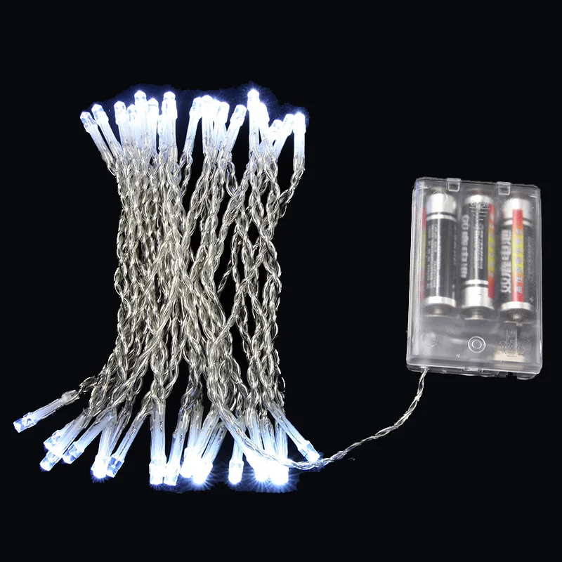 3M 4M 5M 10M LED Holiday String lights 3XAA Battery Operated Xmas Christmas Light for Festival Garland Party Wedding Decoration | Лампы и