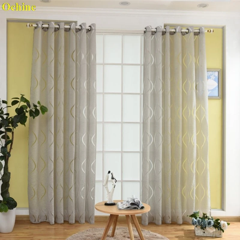 OCHIEN 100*200/250cm Luxury Fashion Style semi blackout Curtains