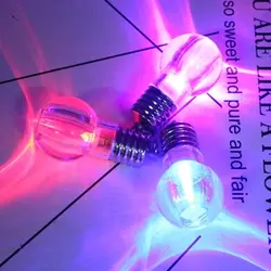 Креативный Красочный светодиодный фонарик, брелок для ключей, мини-лампа, брелок для ключей, съемное кольцо, прозрачная лампа, брелок для