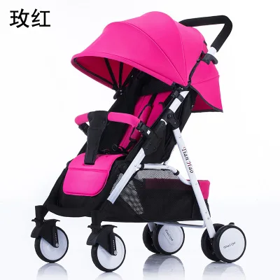  Baby stroller light portable can sit and lie folding four wheel shock absorber trolley baby child c