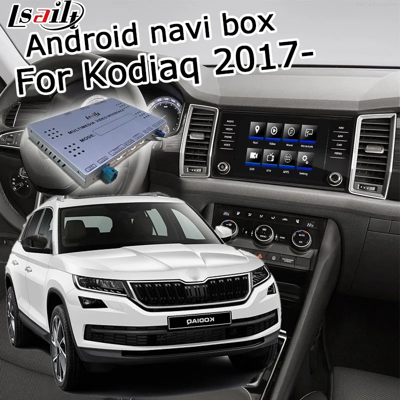 Lsailt/carplay интерфейсная коробка для Skoda Kodiaq MQB MIB MIB2 Откройте для себя pro 6,5 8 9," gps навигация видео интерфейс коробка lsailt