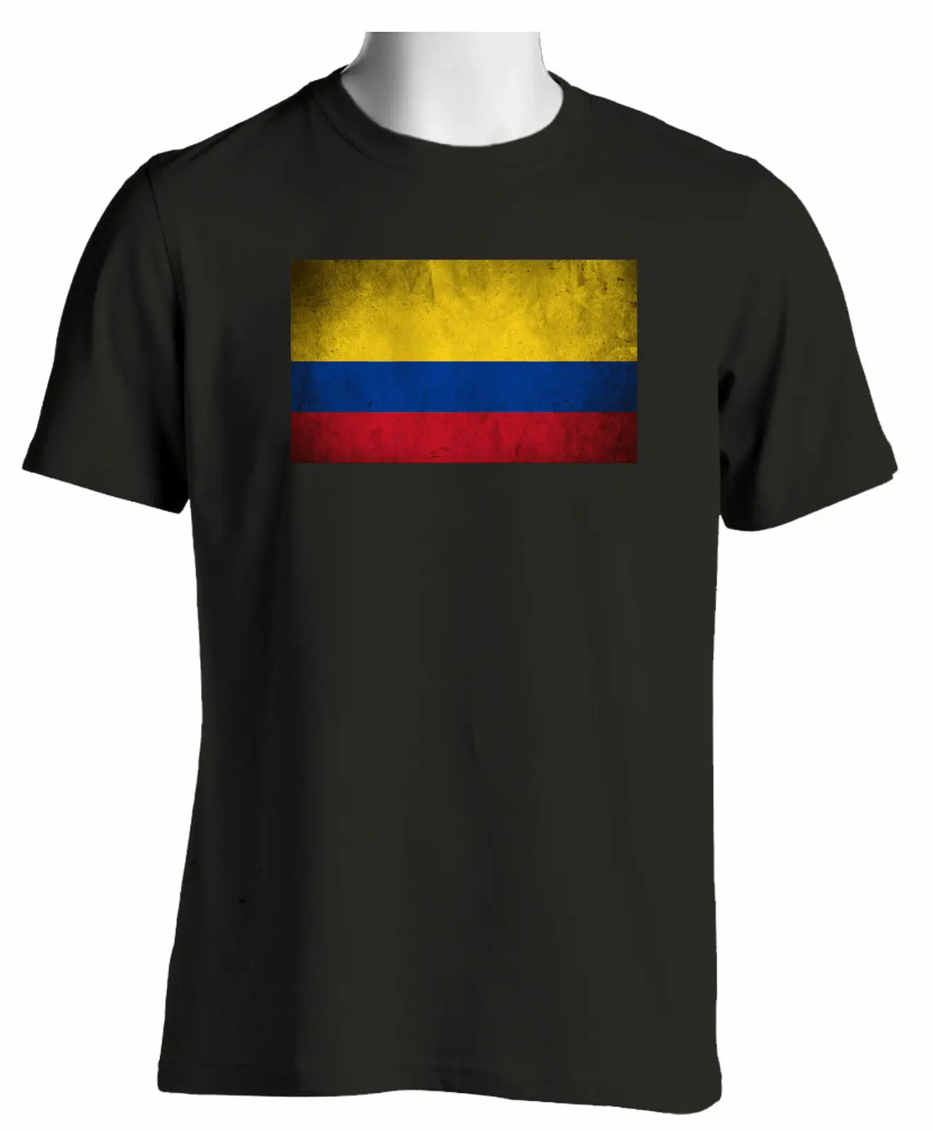 Футболка Колумбии maglietta cotone regalo-рэгало идея bandiera S-XL | Мужская одежда