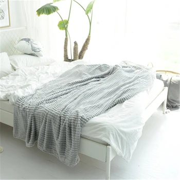 

HS Super Soft Cozy Throw Blanket Plaid Blanket Warm Blankets Fleece Plaid Super Warm Soft Throw on Sofa/Beds Travel Home Textile