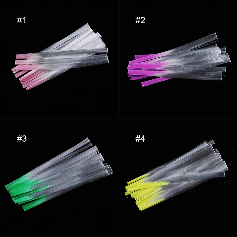 Fiberglass for UV Builder Extension Gel Acrylic Tips Nail Form Clips Colorful Fiberglass Fibernails Manicure Nail Art Tools