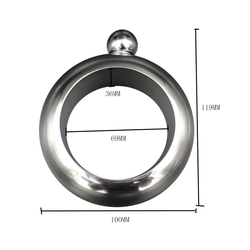 Hoomalll портативная фляжка из нержавеющей стали, браслет с воронкой, кувшин 3,5 унций, винная Смешанная бутылка, спиртовый браслет, походные флагманы, посуда для напитков