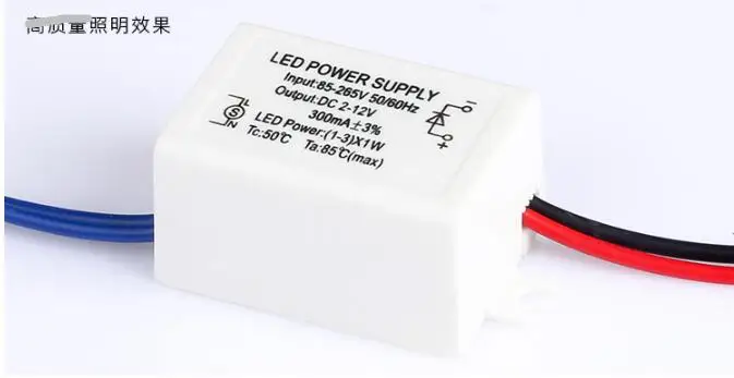 

For Christmas X'mas 3*1W 300MA Constant current LED Light Electronic Driver Transformer DC6-12V Cheap!!