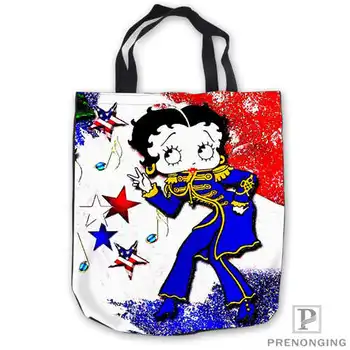 

Custom Canvas Betty Boop ToteBags Hand Shopping Bag Casual Beach HandBag Casual 180713-08-7
