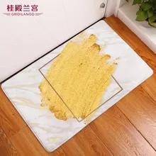 Изготовленный На Заказ Золотой Мрамор Нескользящие коврики для ванной квадратная решетка ковер напольный дверной коврик ковер для взрослых детей автомобиль открытый дропшиппинг