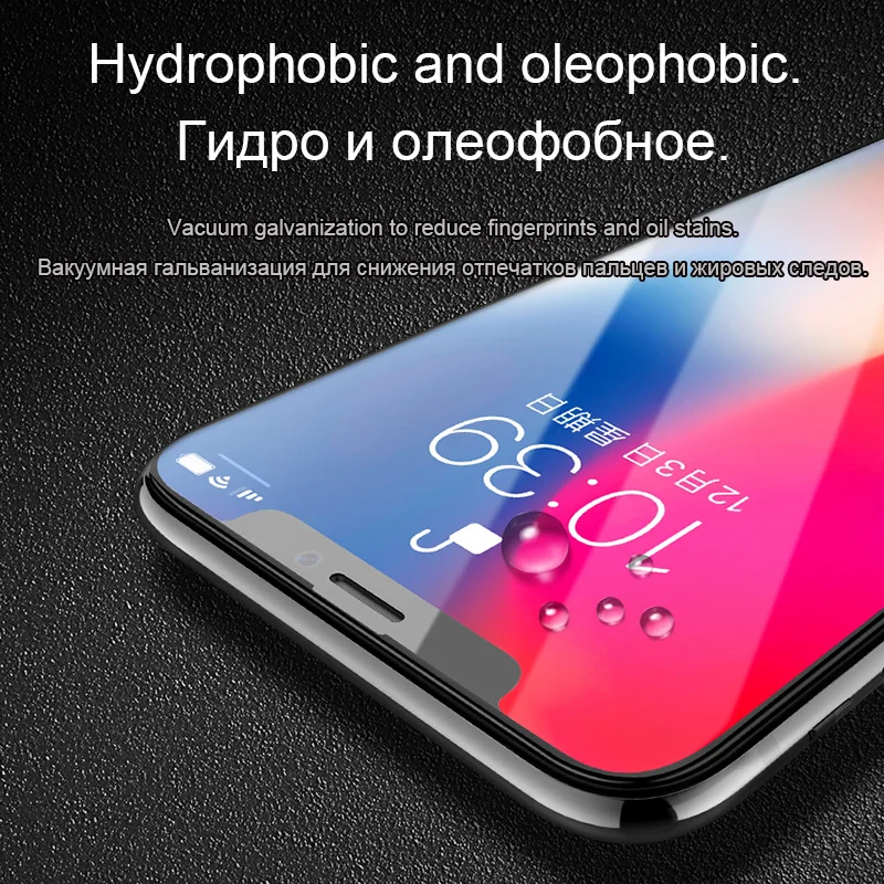 Защитное стекло HOCO 0 25 мм для iPhone X XR 11 Pro Max защита экрана с полным покрытием