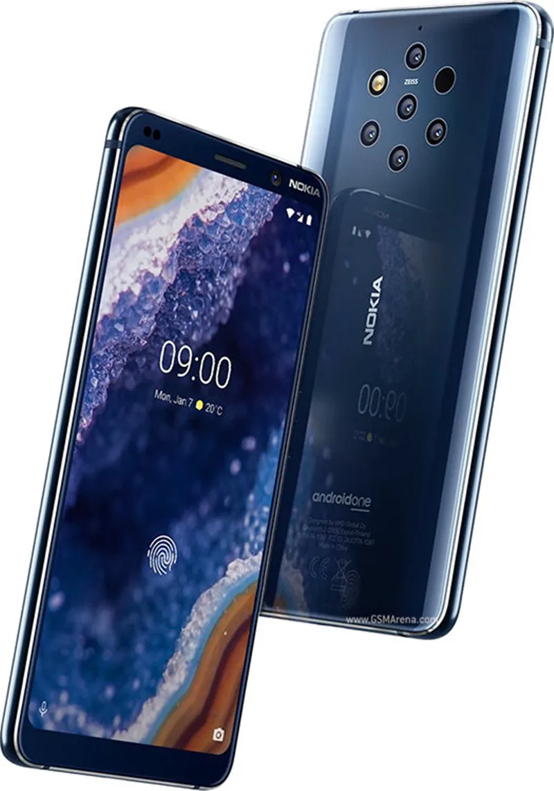 Мобильный телефон Nokia 9 Pureview, 6 ГБ ОЗУ, 128 Гб ПЗУ, две sim-карты, Android, LTE 5,99 '', 6 камера, четыре ядра, отпечаток пальца, Snapdragon 845, NFC