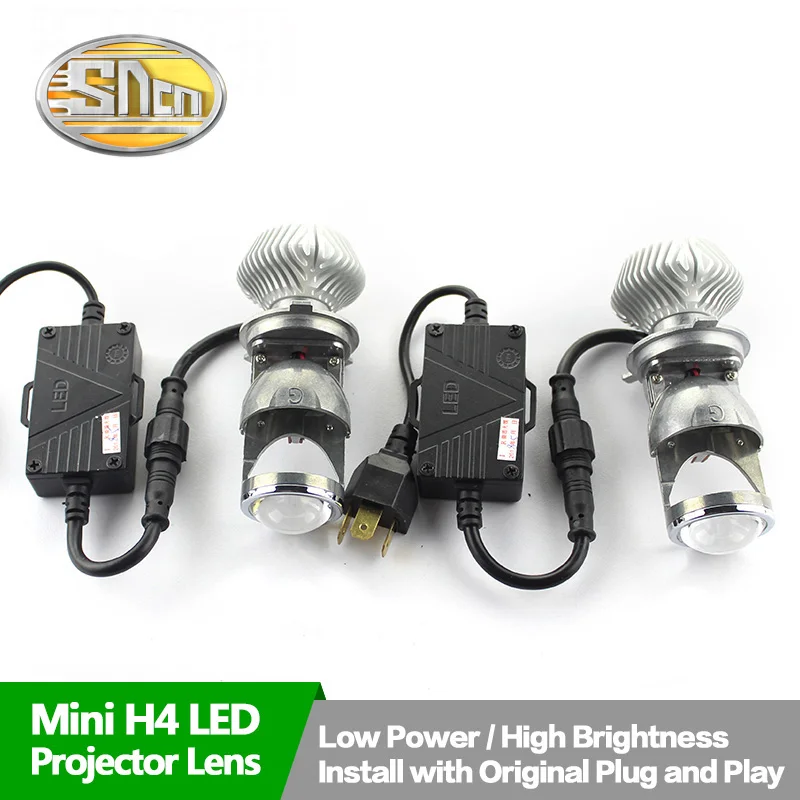 

2PCS H4 Mini LED Projector Lens For Hyundai Solaris 2011 - 2016 SNCN DC 12V 35W 8000LM Car LED Headlight Plug&Play All-In-One