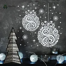 

YOYOYU Wall Decal Merry Christmas Pendant Star Holiday Wall Sticker Mural Festival Christmas Snowflake Decor Adesivo GY54