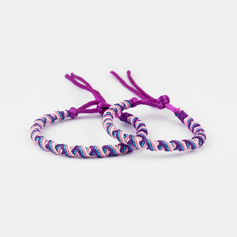 Set di braccialetti con perline in macramè: braccialetti dell'amicizia boho impilabili - Italia