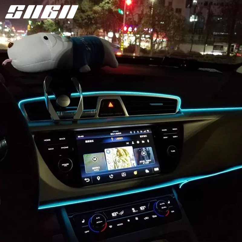 

SNCN Flexible Neon LED Car Interior Atmosphere Lights Strip For Lexus CT ES GS 300 GX IS 250 460 LC LS LX NX 300h RC RX 3m/5m