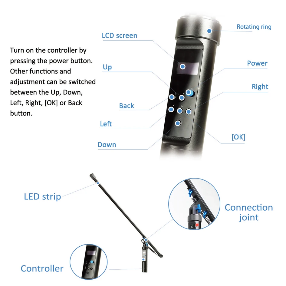  144 LEDs light The All-In-One Light Remote Magic Light Flash Plot Stick Painting Tool Animation Bli - 32904240782