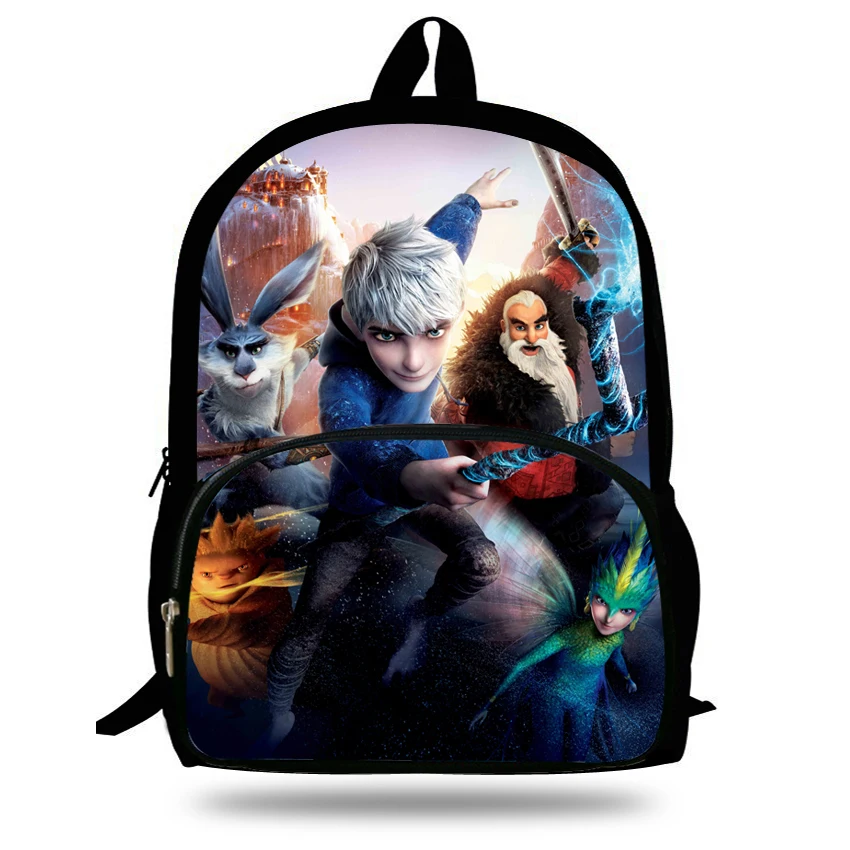 

16-inch Cartoon Character North Rise of the Guardians Backpack Jack Frost Children School Bags Boys Mochila Infantil Menino