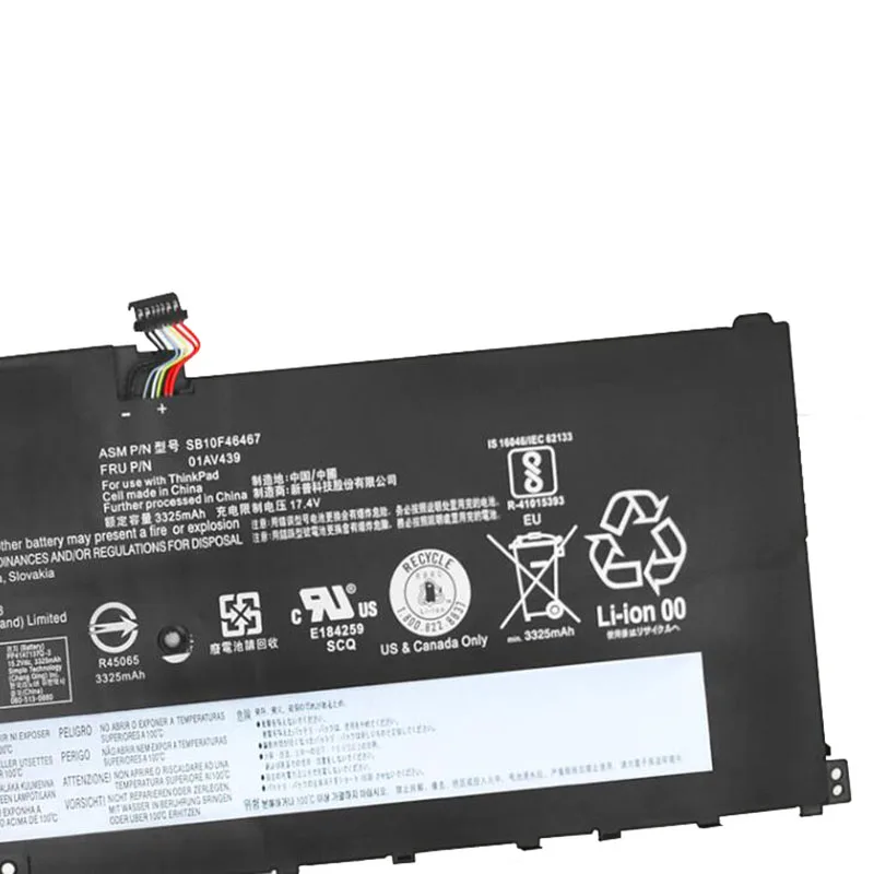 GZSM Аккумулятор для ноутбука 00HW029 SB10F46467 lenovo ThinkPad X1 X1C Carbon 4th 6th 20FB 01AV409 005XUS