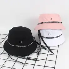 Из хлопка со смайликами панамка с вышивкой Рыбацкая шляпа на открытом воздухе Дорожная шляпа складная шляпы от солнца для мужчин и женщин 564