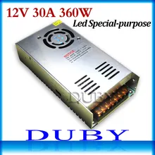 12V 30A 360W Switching power supply Driver For font b LED b font Light font b
