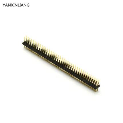 5pcs Pitch 1.27mm 80 Pin 2x40 Double Row Male Breakable Header Connector Strip for Arduino Black | Обустройство дома