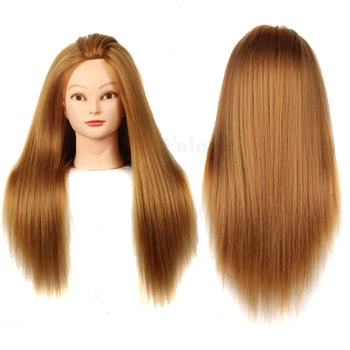 

Training Head Hair Women Gold Hair Training Head For Hairdresser Mannequin Head With Hair Hairdressing Doll Heads For Sale