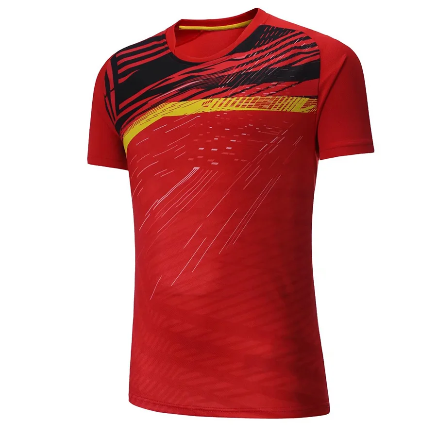 Novo esporte badminton camisas homem mulher, camisa