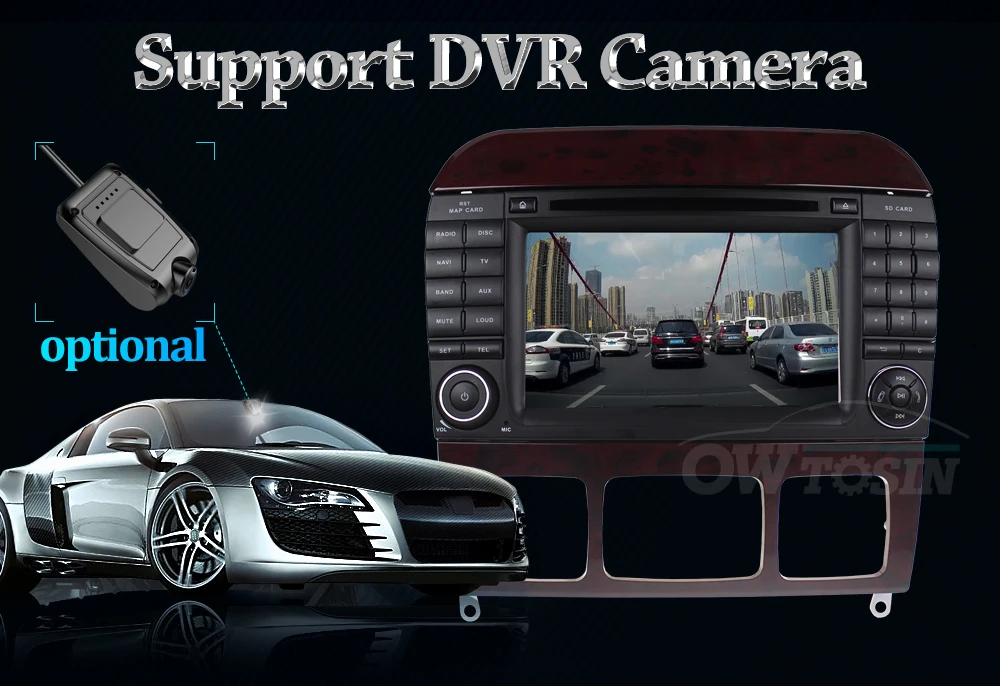 Flash Deal Owtosin Car Radio Multimedia Video Player Navigation GPS Android 9.0 For Mercedes-Benz S-Klasse W220 S280 S320 S500 S600 S65AMG 8
