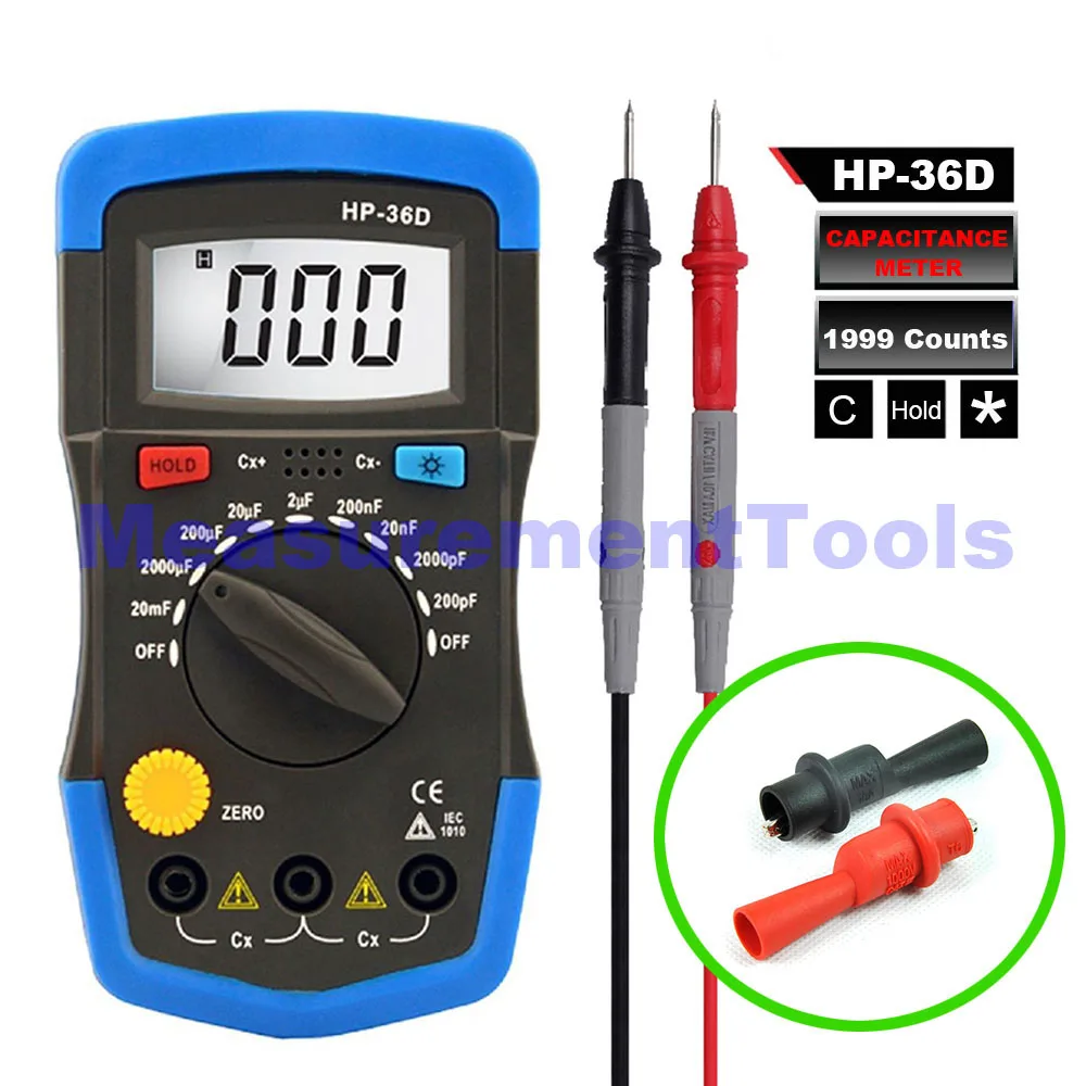 

M142 HP-36D Mini Multimeter LCD Digital Capacitance meter Capacitor Tester pF mF BackLight