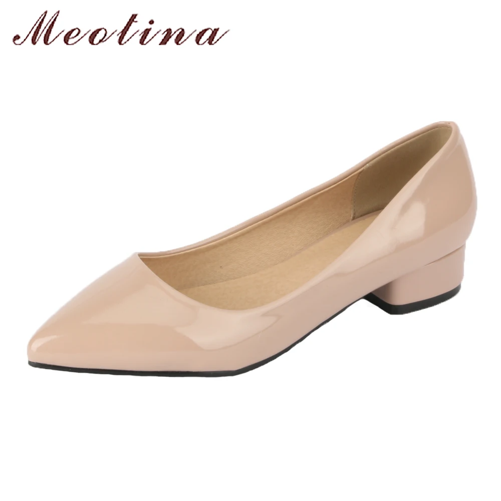 pointed thick heels