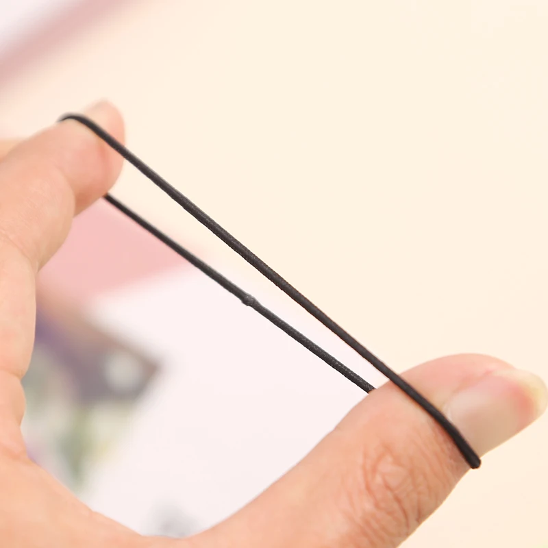 spesifikasi Aikelina 100 Pcs lot 3 Cm Lucu Gadis Rambut Ponytail Holder Aksesoris Rambut Tipis Elastis Karet Gelang untuk Anak anak Rambut Warna warni dasi