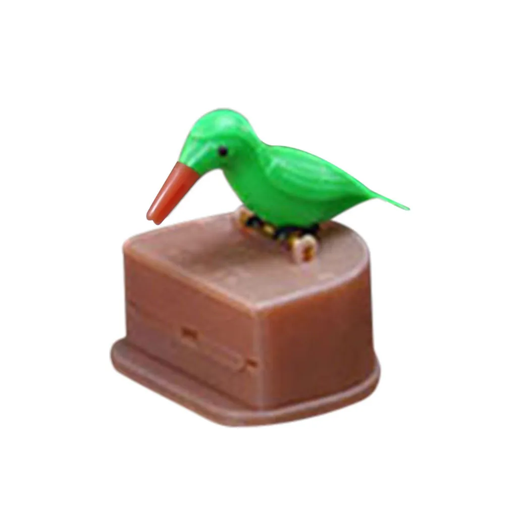 Toothpick Holder Dispenser Cute Bird Hummingbird Toothpick Dispenser Gag Gift Cleaning Teeth Table Decoration Toothpick Box - Цвет: F