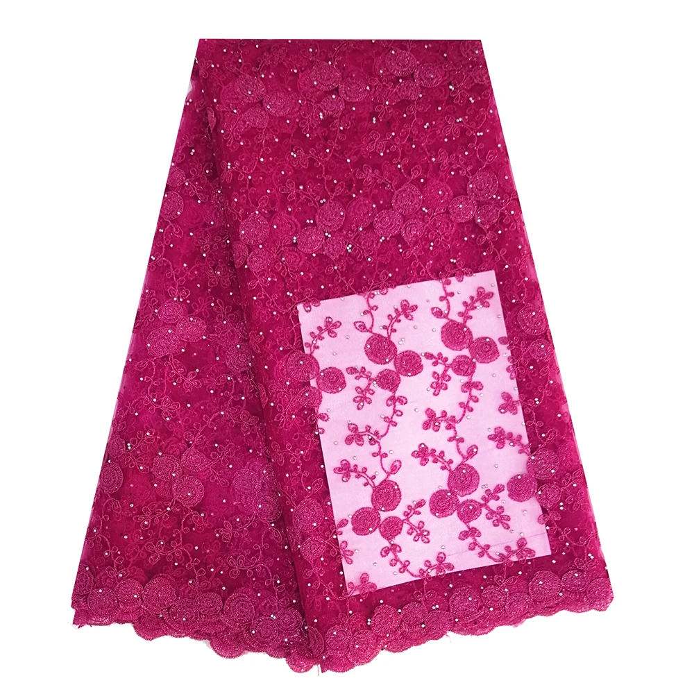 50764-Fushia pink lace fabric (13)