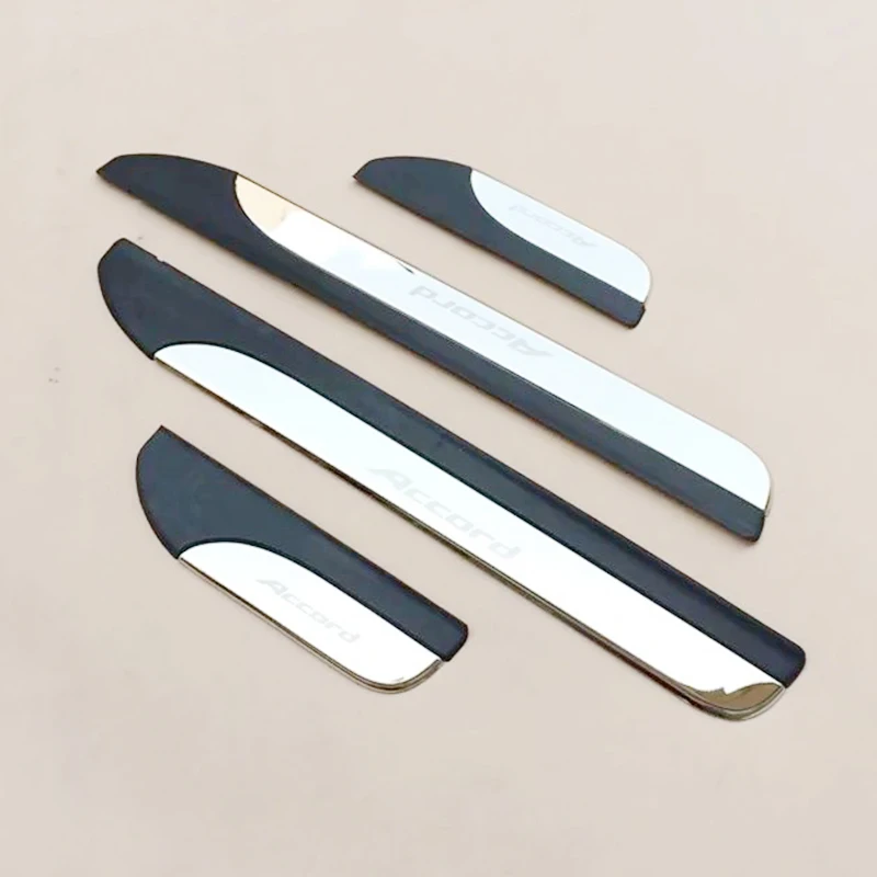 

Stainless Steel For Honda Accord 2014 2015 2016 Door Sill Trim Protectors Guard Cover Trim Car Styling accessories 4PCS