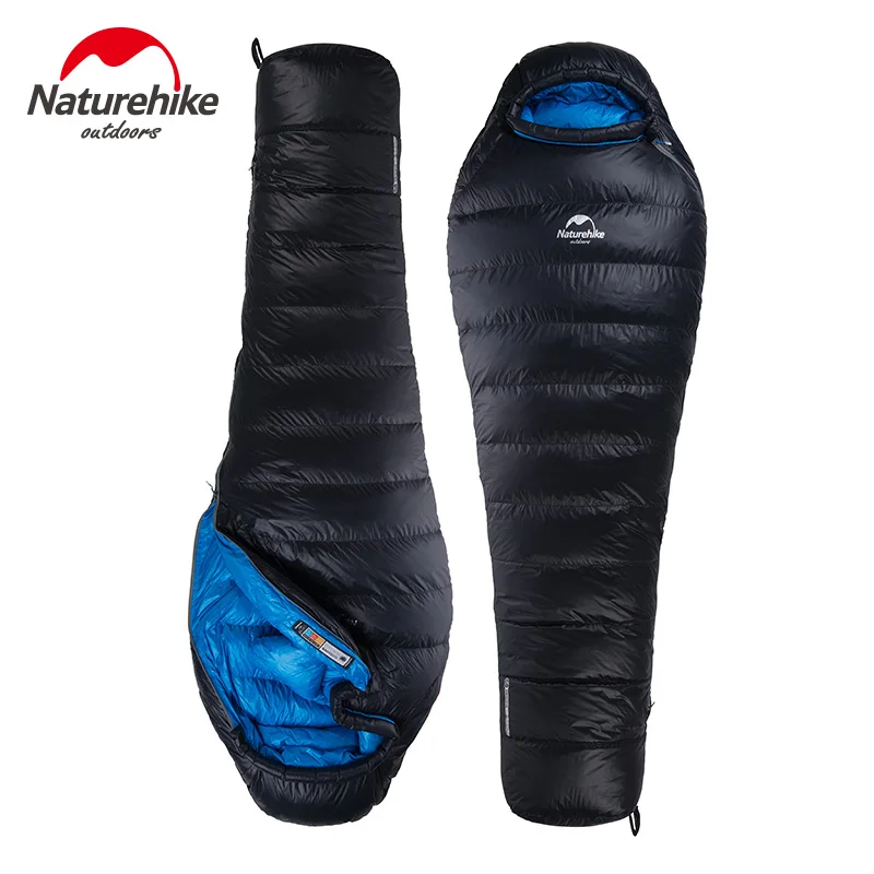 Naturehike Winter sleeping bags -10~-20 Outdoor Camping hiking Mummy Sleeping Bags keep warm NH Waterproof sleeping bag 205*80cm