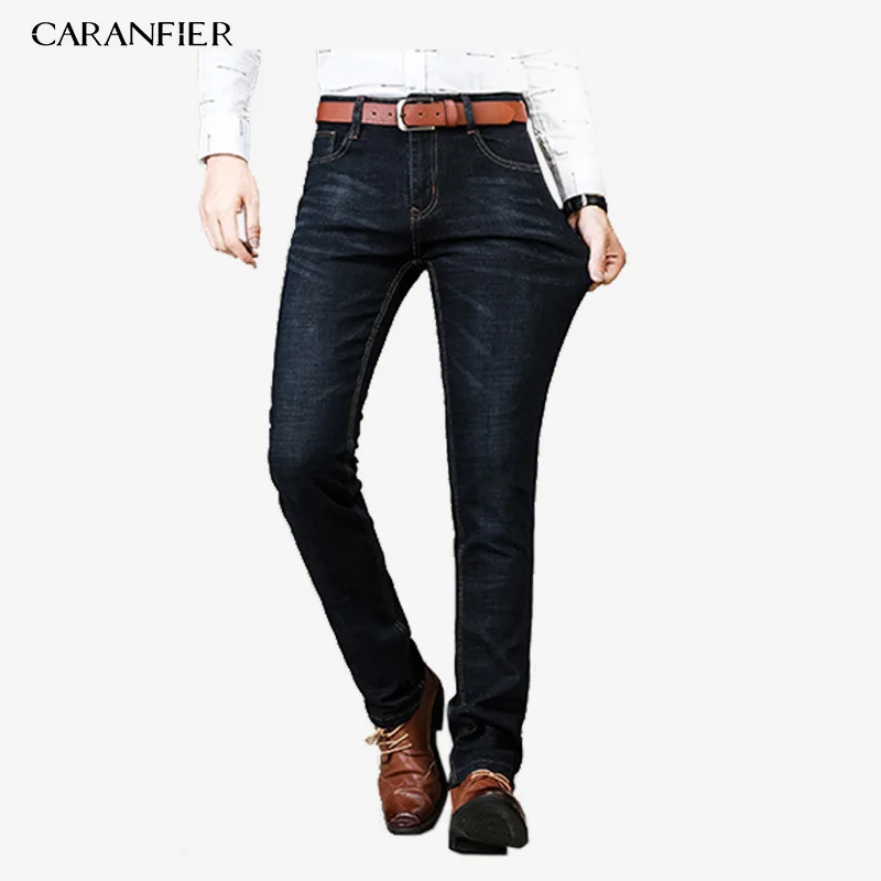 Джинсы CARANFIER Jeans 2019 новые мужские Модные джинсы деловые повседневные Стрейчевые