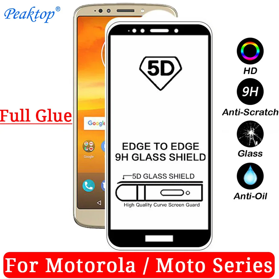 2 шт. закаленное стекло для Motorola Moto G7 G6 Play Plus Power One E4 E5 Go защита экрана с полным