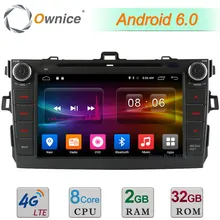 8″ 2GB RAM 32GB ROM Android 6.0 Octa Core 4G WIFI DAB BT Car DVD Player Radio Stereo For Toyota Corolla 2006-2011 GPS Navigation