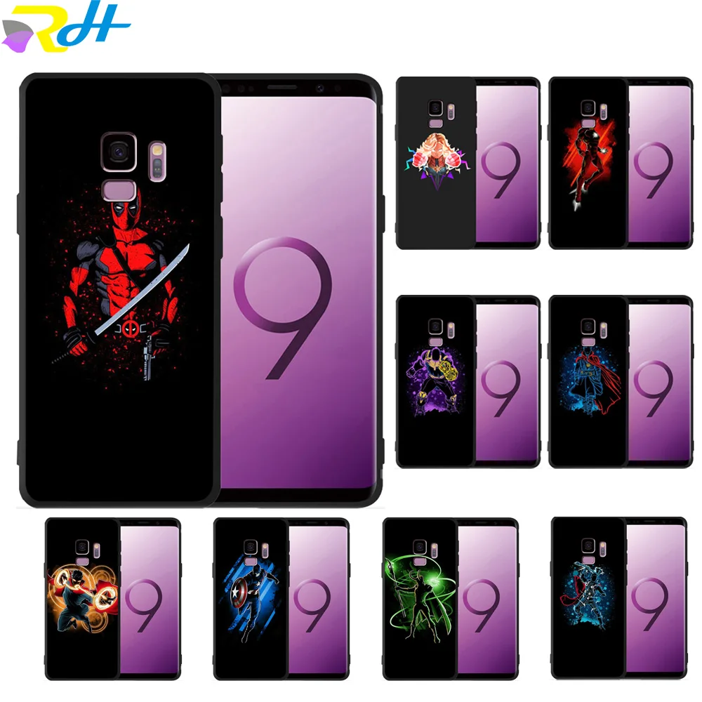 Soft Black silicone TPU Cover for Samsung Galaxy J4 J6 2018 Case Avengers: Endgame J3 2017 J8 Plus Coque Etui | Мобильные телефоны