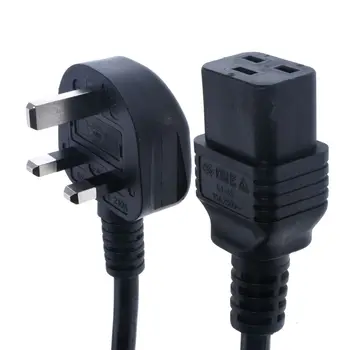 

UK BS1363 With Fuse To IEC320 C19 Female Server AC PDU Cord,UK Plug UPS Cable For UPS PDU