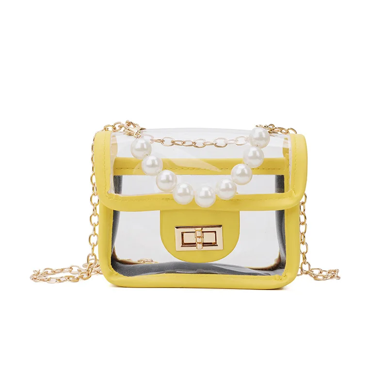 

Fashion Children's Mini Purses and Handbags 2019 New Kid Girls Princess Transparent Messenger Bag PVC Jelly Clear Shoulder Bags