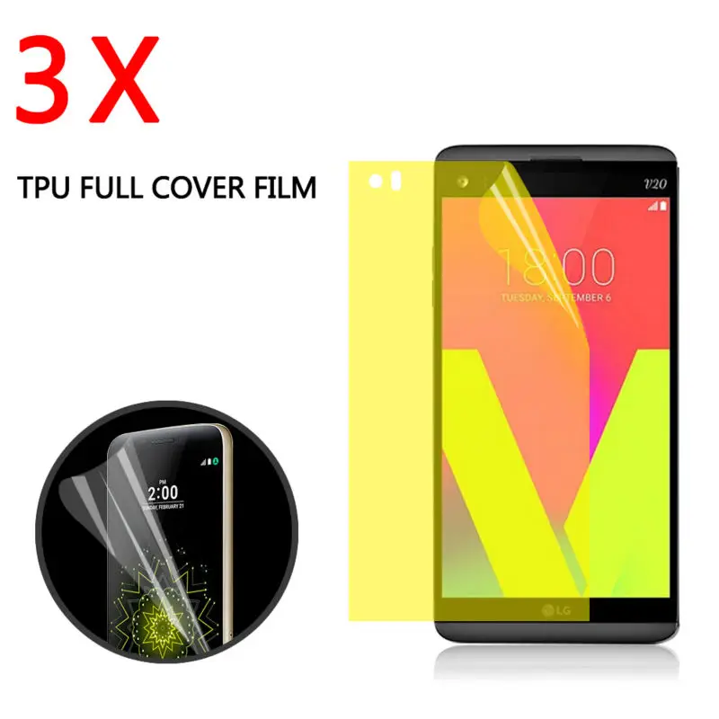 フルカバースクリーンプロテクター用lg v20ゴールド保護層クリア使用層世代tpuスクリーン保護フィルムscreen protector